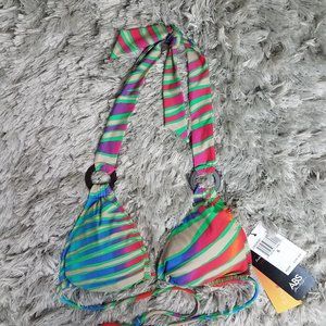 💖💖NWT ABS BY ALLEN SCHWARTZ MULTI COLOR BIKINI TOP